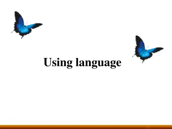 Using language