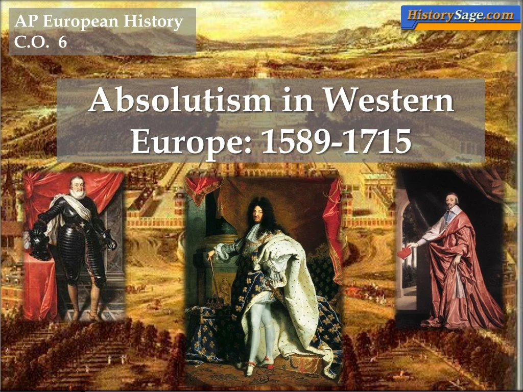 absolutism in western europe 1589 1715
