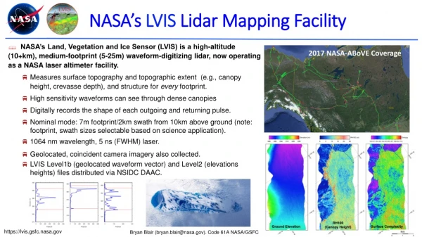 NASA’s LVIS Lidar Mapping Facility