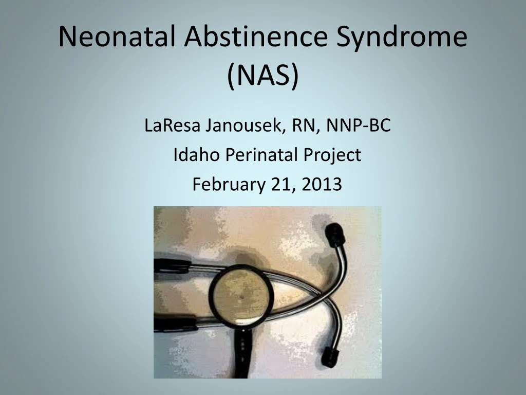 neonatal abstinence syndrome nas