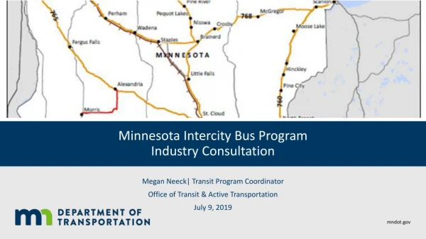 Minnesota Intercity Bus Program Industry Consultation