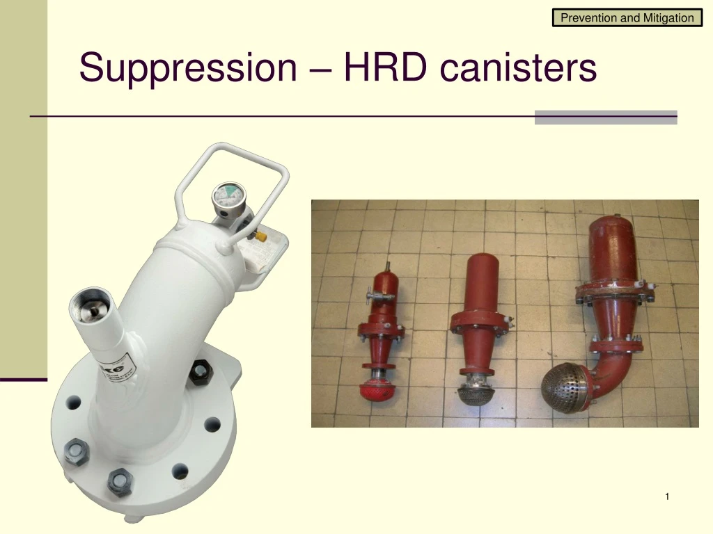 suppression hrd canisters