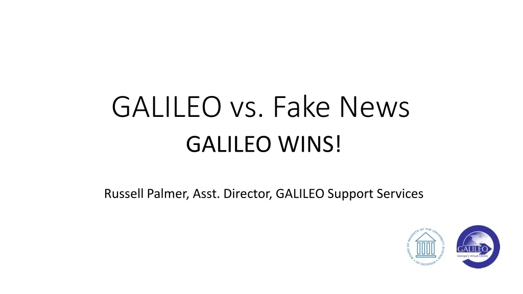 galileo vs fake news