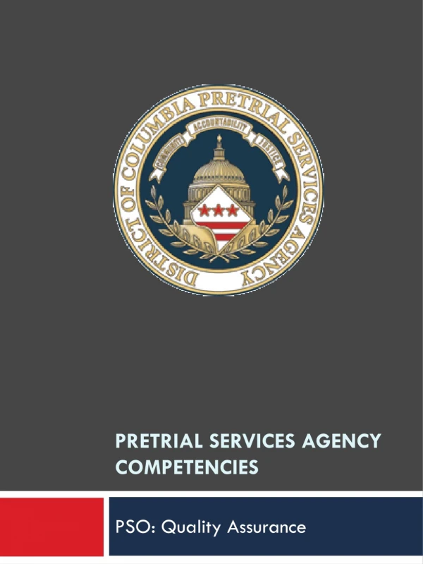 PreTrial Services Agency Competencies