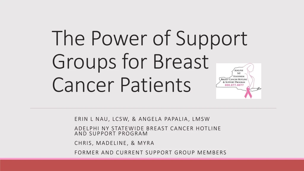 the power of support groups for breast cancer patients