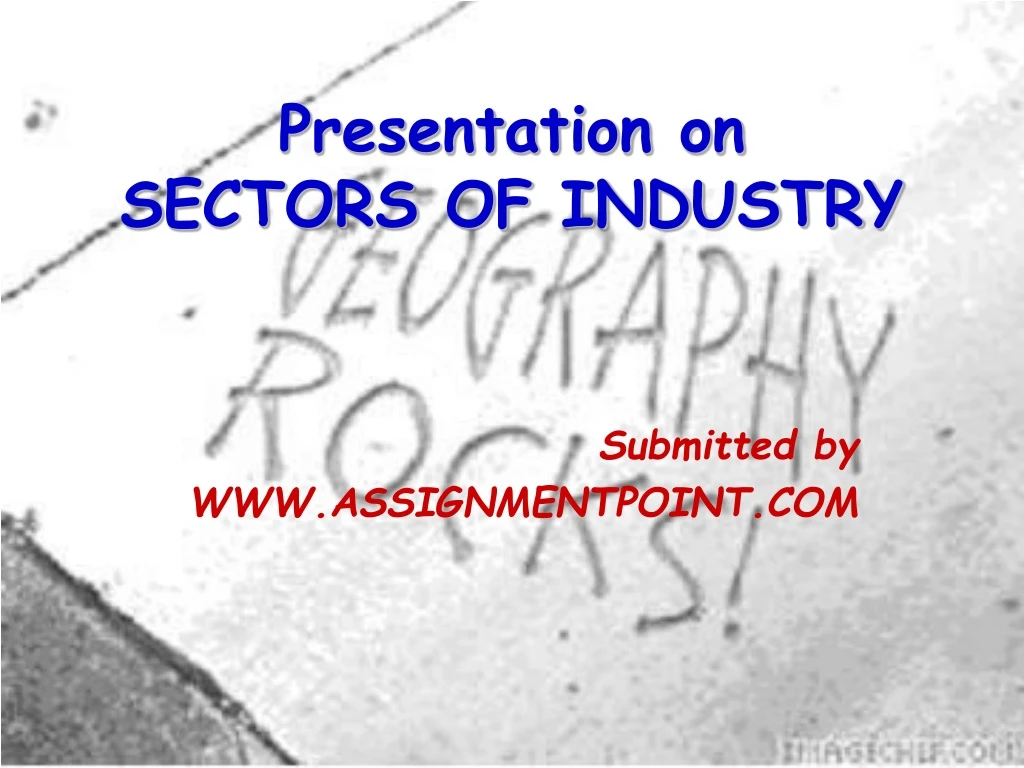 presentation on sectors of industry