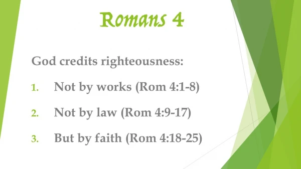 Romans 4