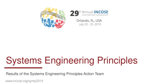 Systems Engineering Principles