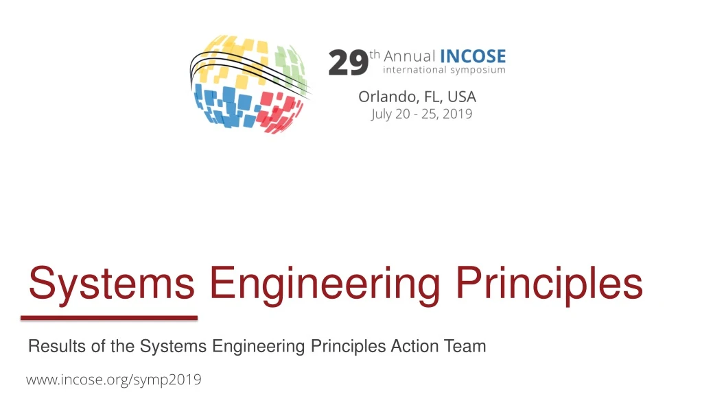 results of the systems engineering principles action team