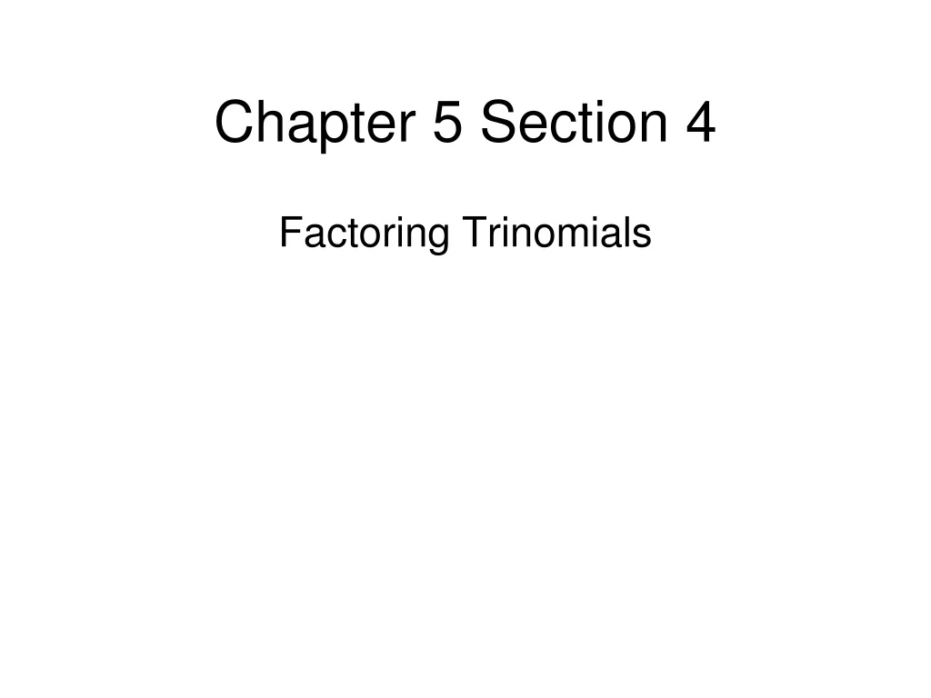 chapter 5 section 4