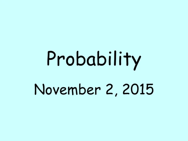 Probability