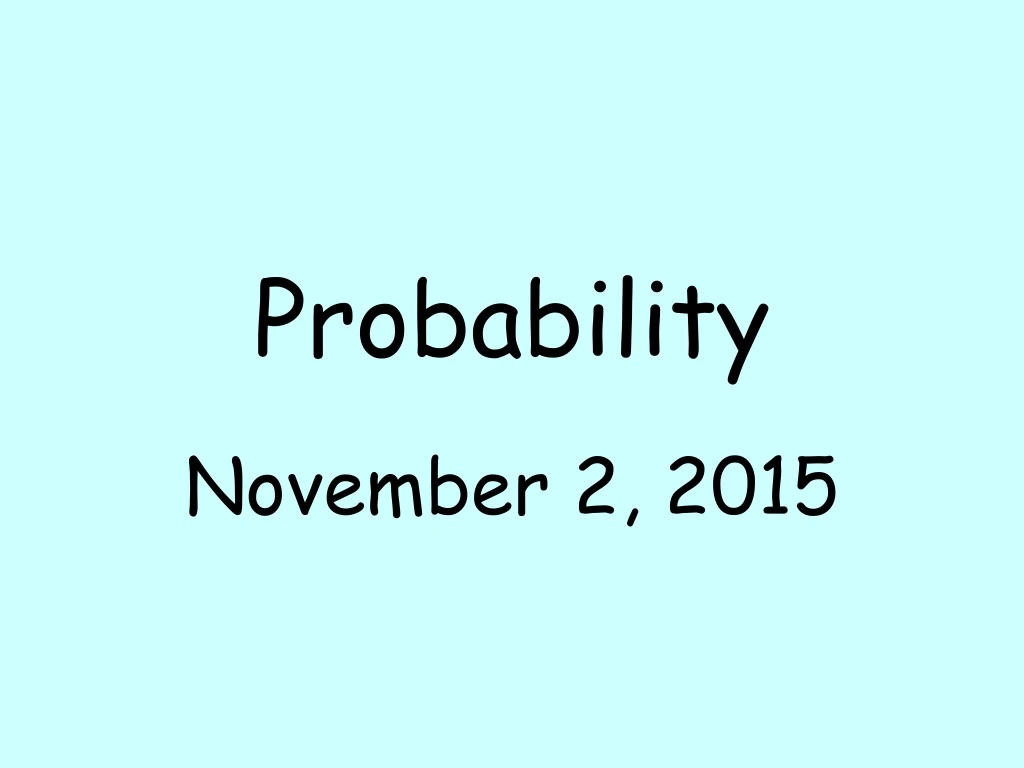 probability