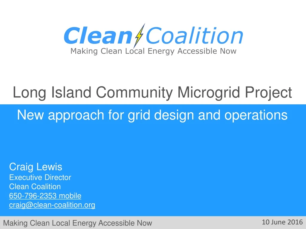 long island community microgrid project