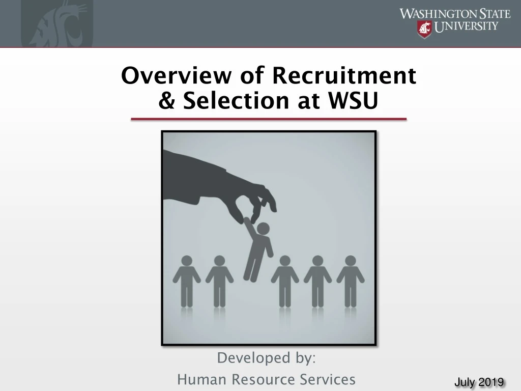 overview of recruitment selection at wsu