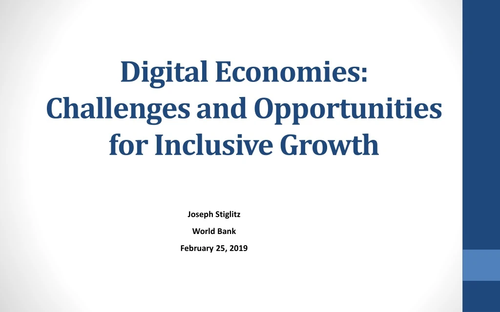 digital economies challenges and opportunities for inclusive growth