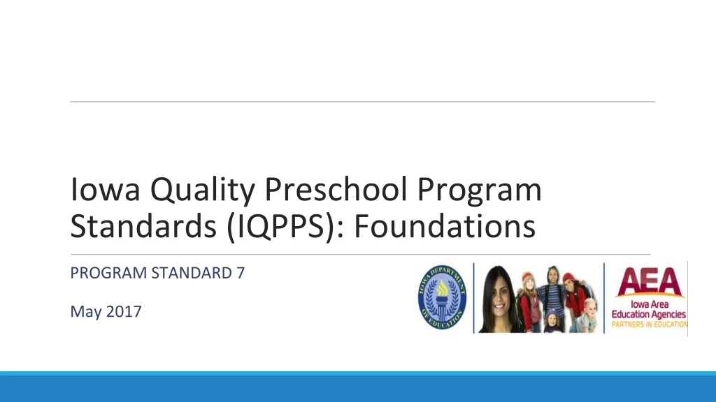 iowa quality preschool program standards iqpps foundations