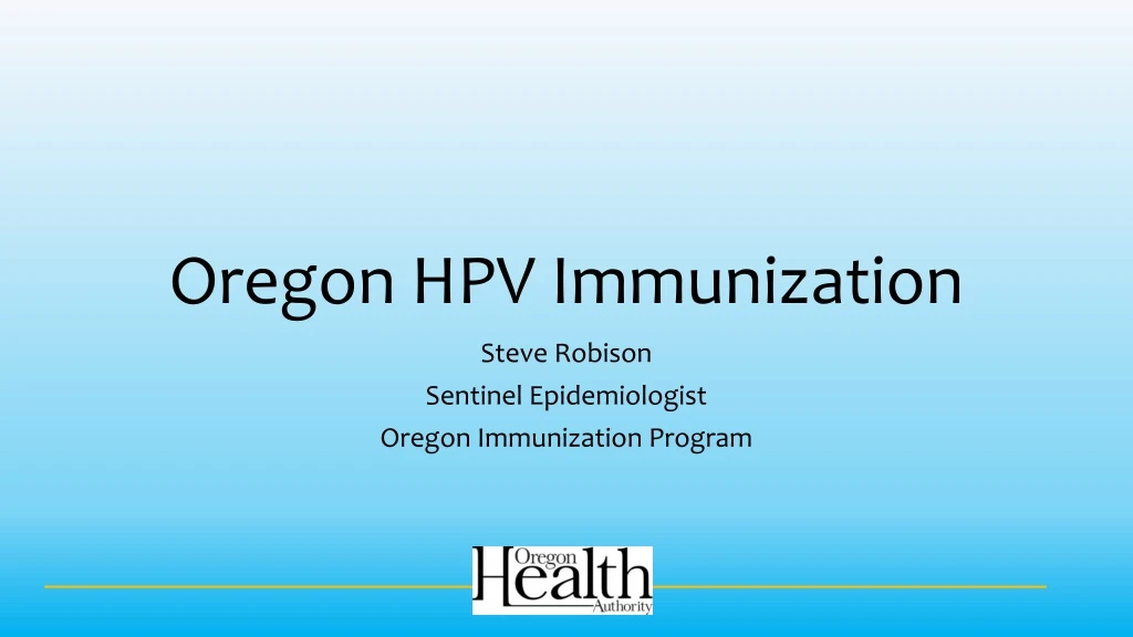 oregon hpv immunization