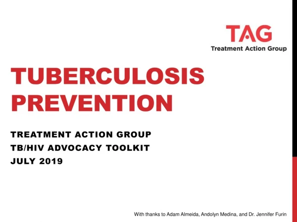 Tuberculosis prevention