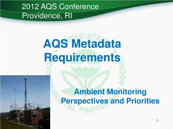 AQS Metadata Requirements