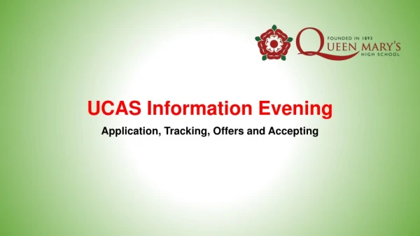 UCAS Information Evening