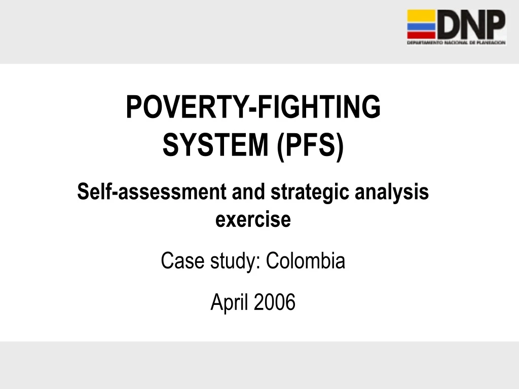 poverty fighting system pfs self assessment
