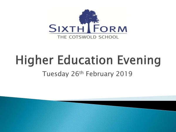 Higher Education Evening