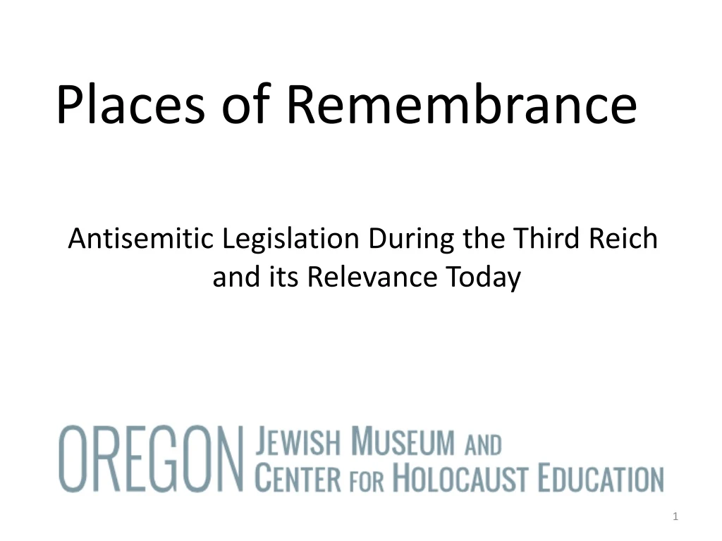 places of remembrance