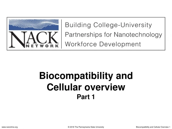 Biocompatibility and Cellular overview Part 1