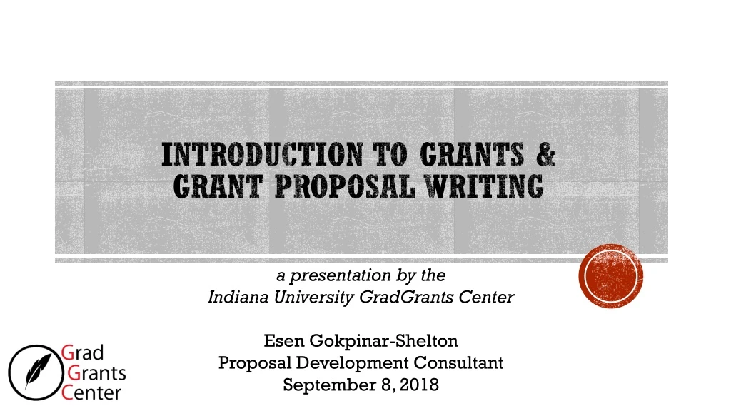 introduction to grants grant proposal writing