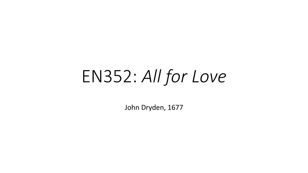 en352 all for love