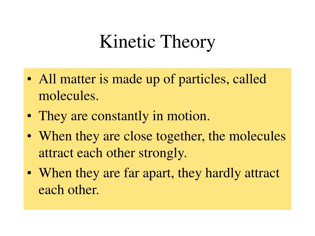 kinetic theory