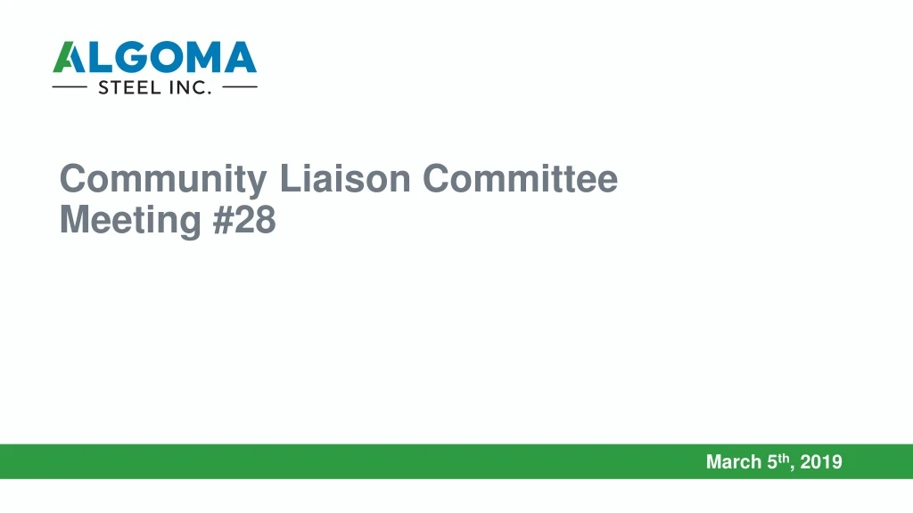 community liaison committee meeting 28