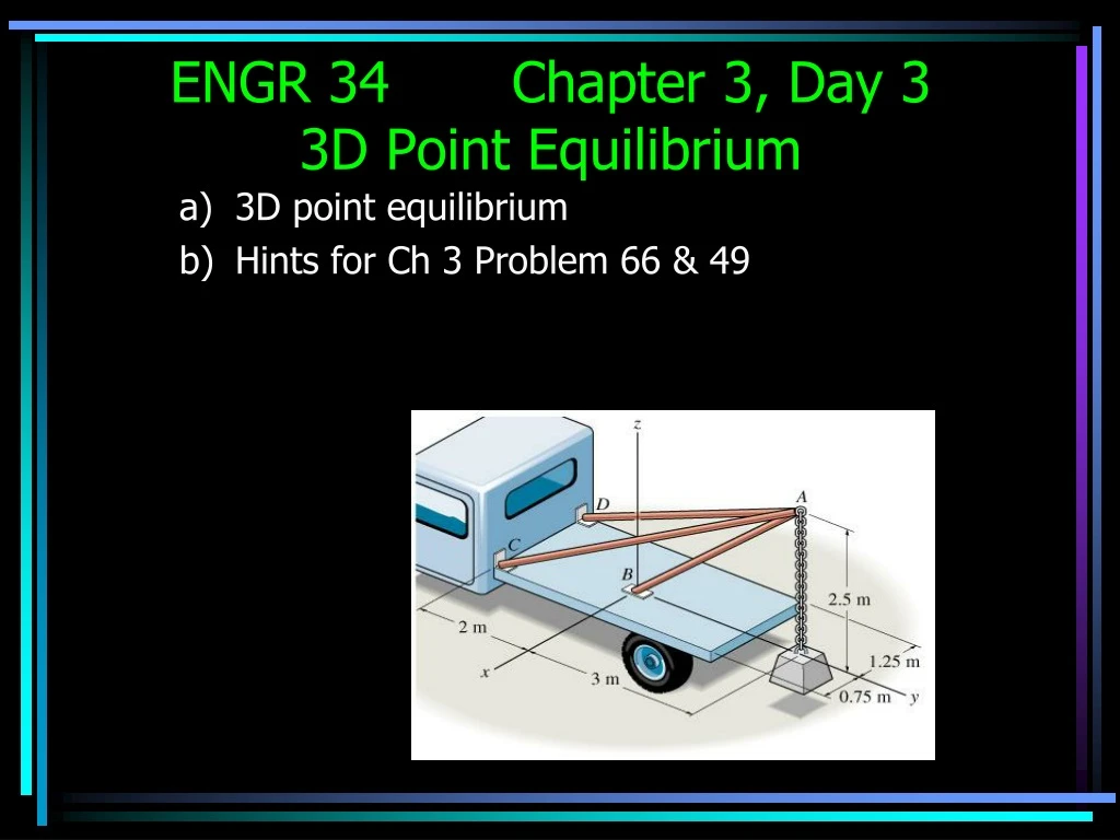 engr 34 chapter 3 day 3 3d point equilibrium