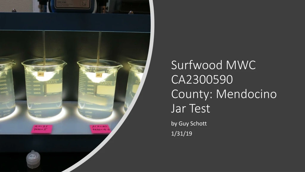 surfwood mwc ca2300590 county mendocino jar test