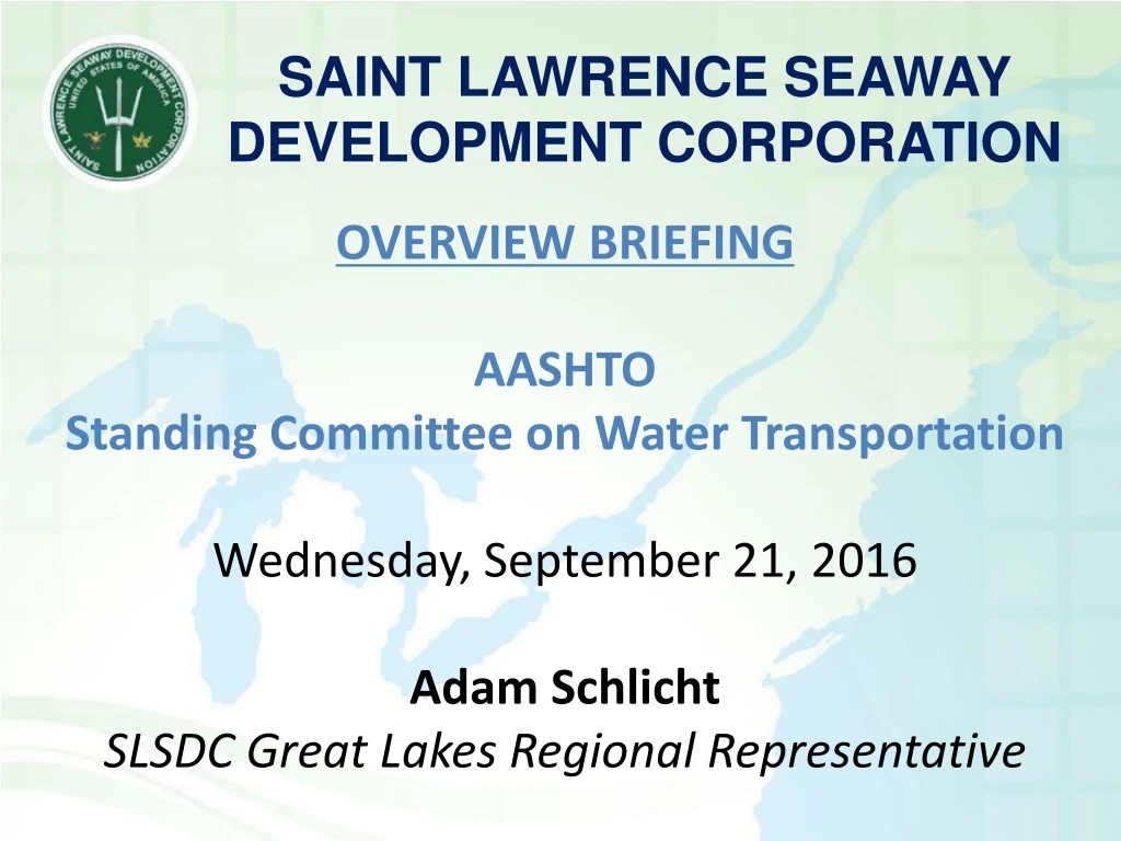 saint lawrence seaway development corporation