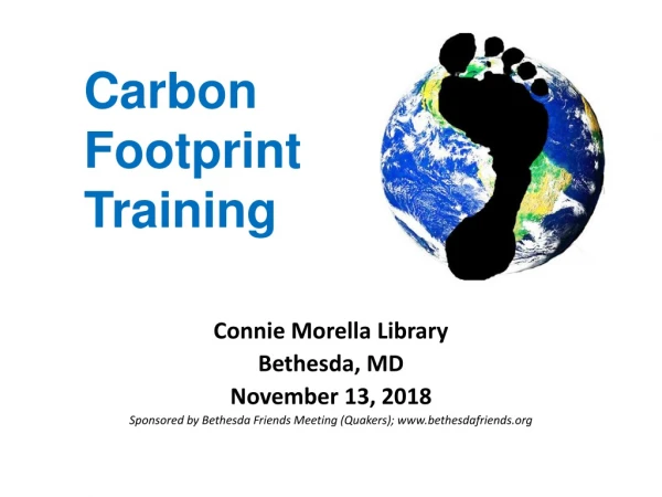 Carbon Footprint Training