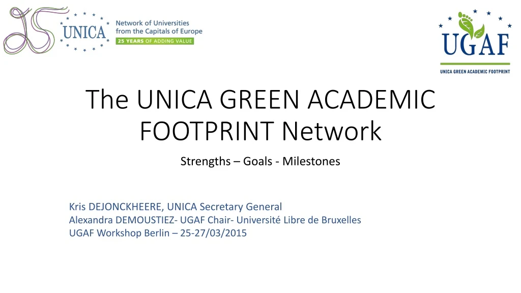 the unica green academic footprint network