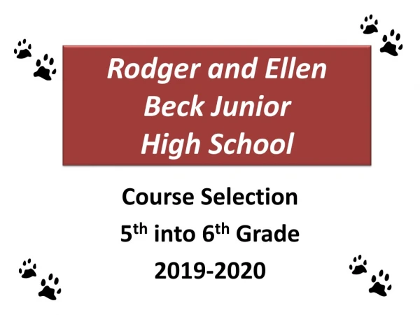 Rodger and Ellen Beck Junior High School