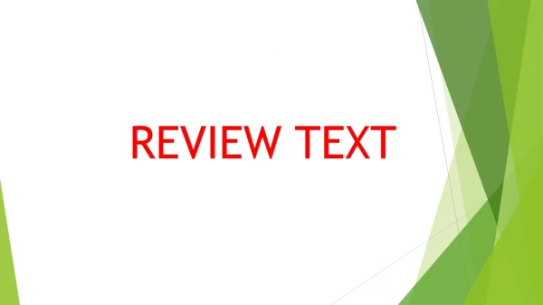 REVIEW TEXT