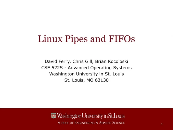 Linux Pipes and FIFOs