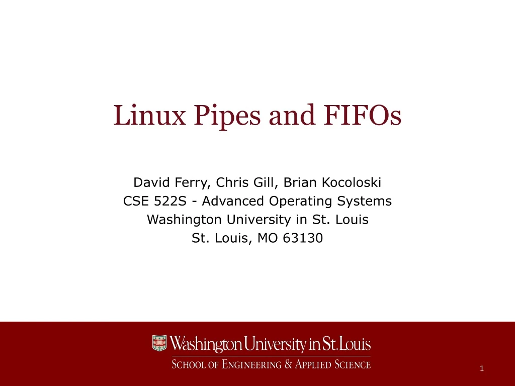 linux pipes and fifos