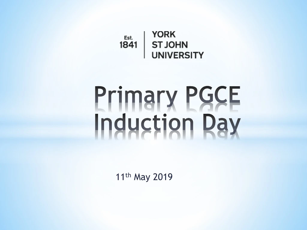 primary pgce induction day