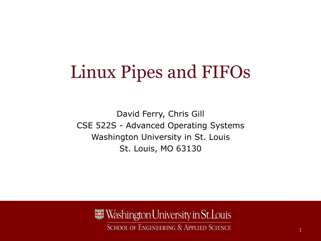 linux pipes and fifos