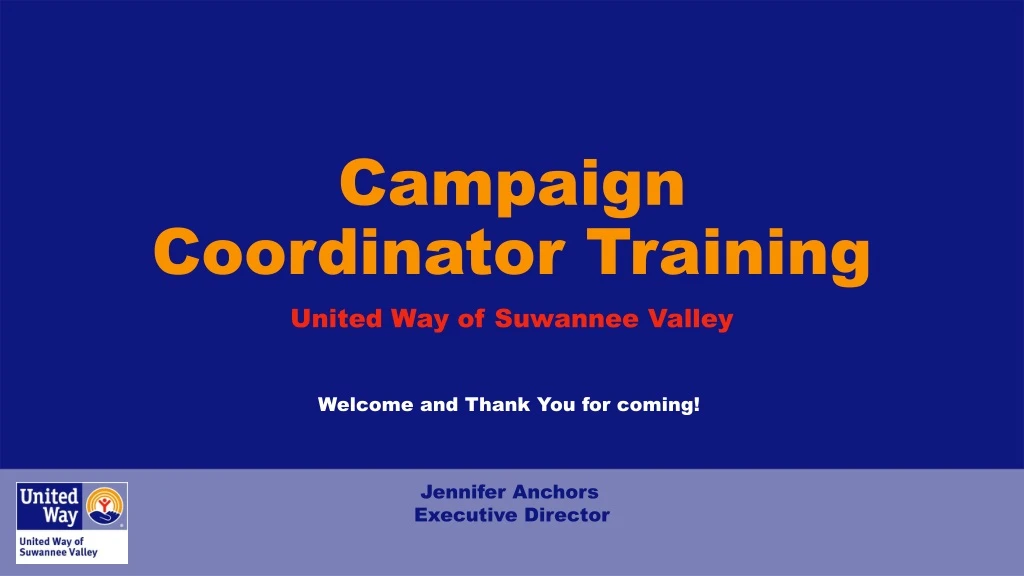 campaign coordinator training