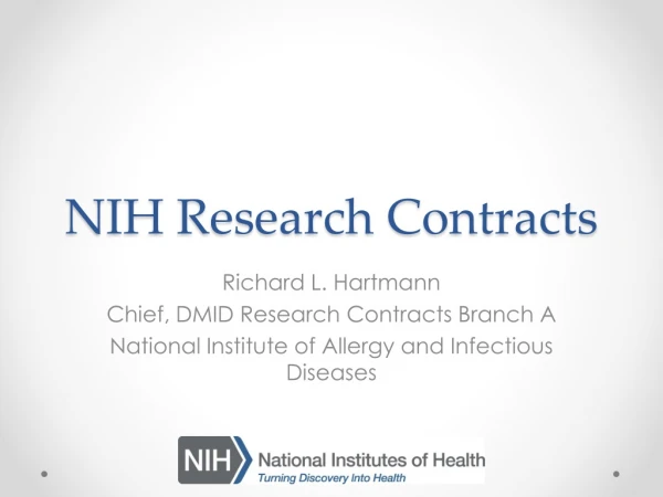 NIH Research Contracts