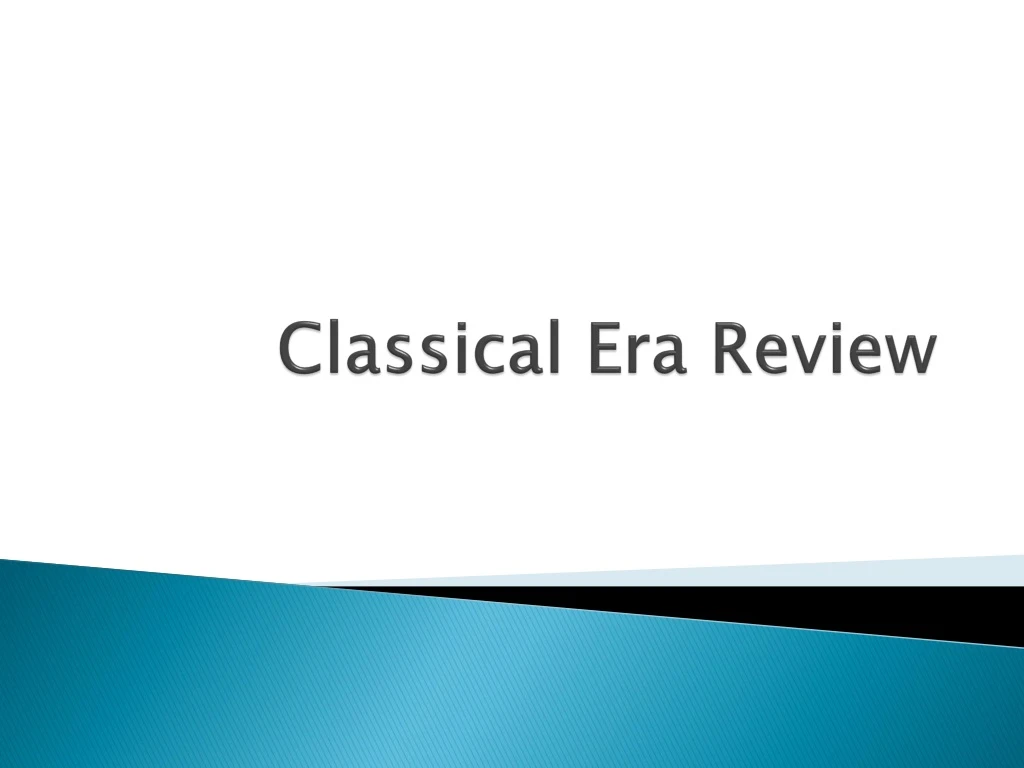 classical era review