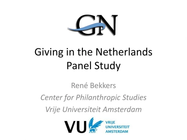 Giving in the Netherlands Panel Study