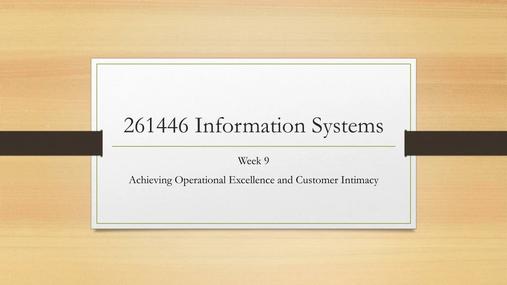 261446 information systems
