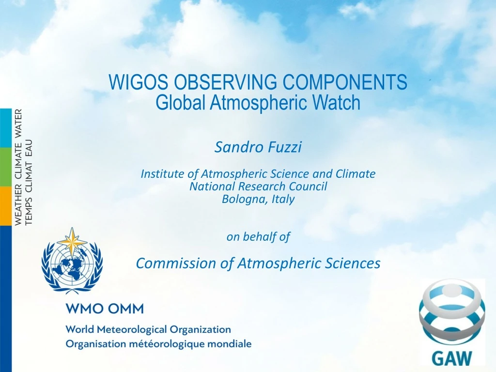 wigos observing components global atmospheric