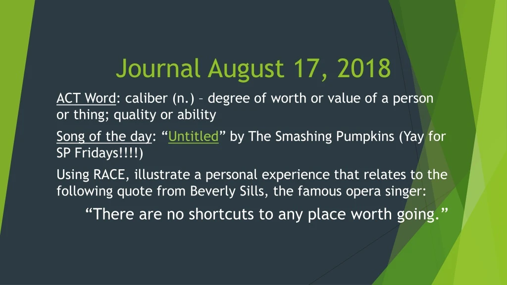 journal august 17 2018